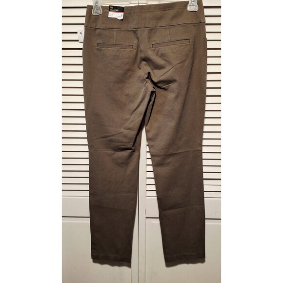 NWT Lee Sculpting Slim Leg Pants Medium Size 6 Brown - Picture 4 of 8